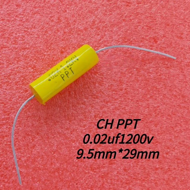 10 قطعة PPT مكثف محوري 0.02 فائق التوهج 1200 فولت 20nf 1200 فولت 203 200 فولت 9.5X29mm #1