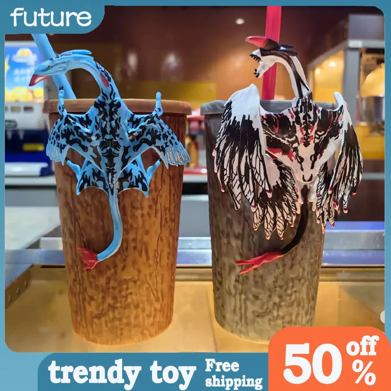 

В наличии: Новинка! Оригинальная продукция по фильму «Аватар: Вода и огонь» – стеклянная кружка, кружка-игрушка «Кукла-кошмар Икра» (птерозавр), стакан с трубочкой.