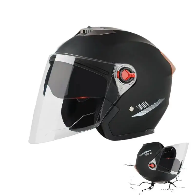 

Motorcycle Helmets Open Face Safety Kick Scooter Electric Motos Half Face Helmet Moped Helmets