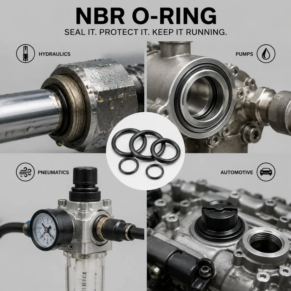 1200Pcs NBR O Rings Assortment Kit Black Nitrile Rubber O-Ring Set  Oil Wear Resistant Waterproof Sealing CS 1.5-3.1mm OD 6-28mm