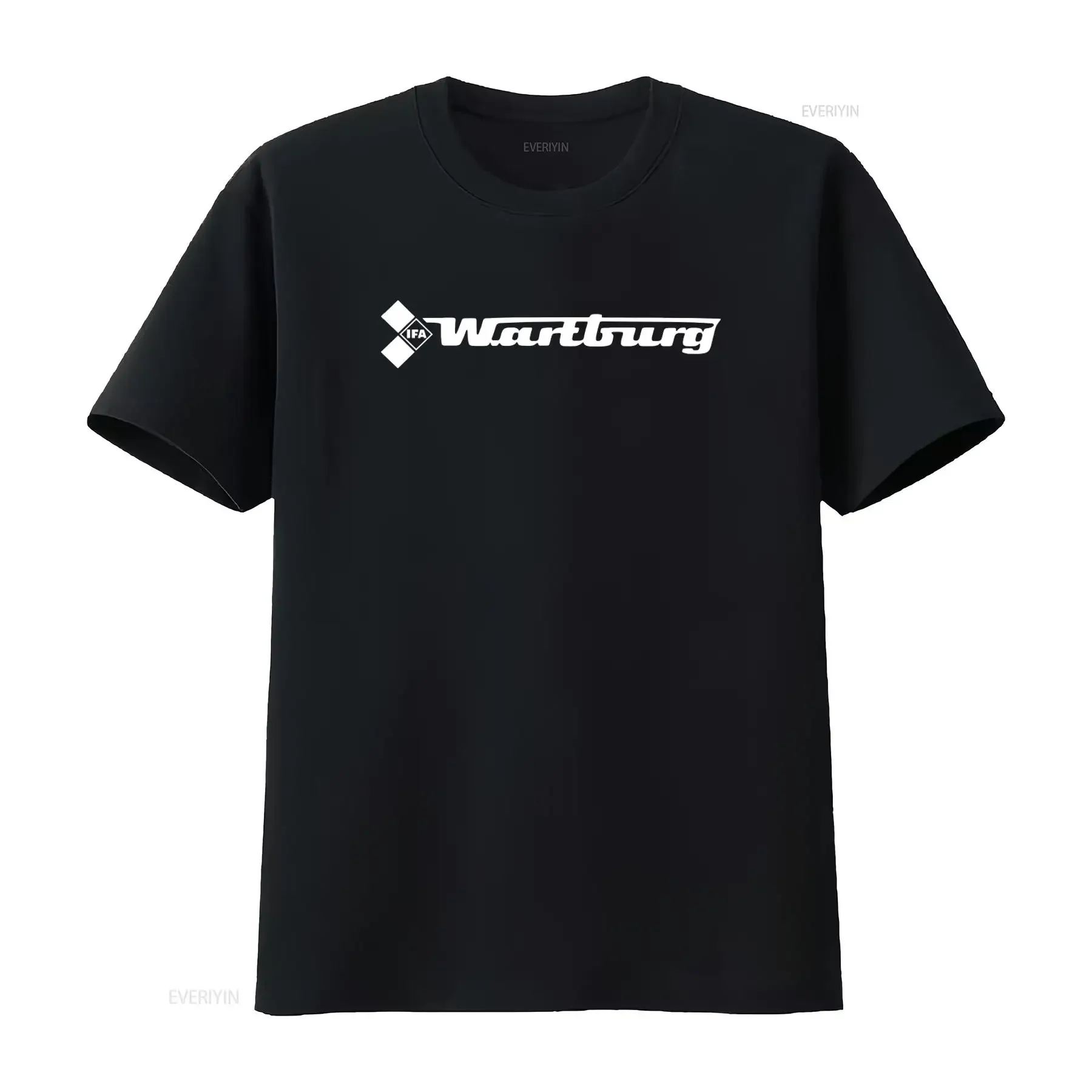 IFA Wartburg Logo Print T Shirt Retro Design for Vintage Car Enthusiasts vintage Washed streetwear Unisex homme Versatile