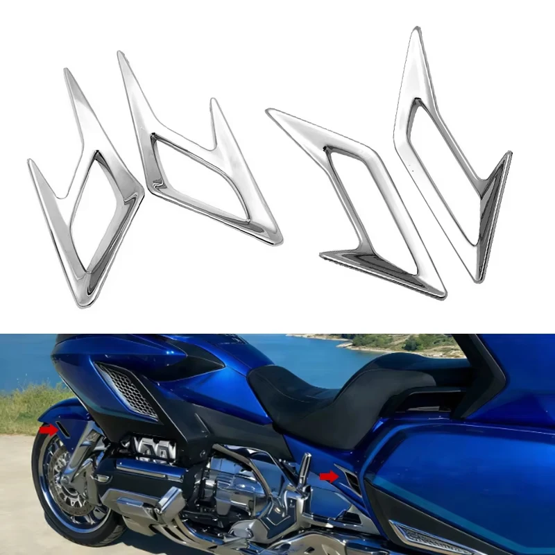 Adornos decorativos cromados para guardabarros delantero y trasero de motocicleta Honda Goldwing GL1800, Goldwing 1800 GL 1800 2018-2023 2022