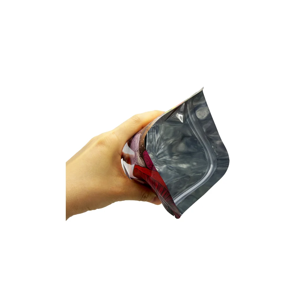50PCS Designs 28G Mylar Bag Plastic Packaging Pouches Soft Touch Smell Proof Special Holographic Accept OEM Gift Package
