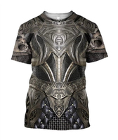 Summer Men T-shirt Knight Medieval Armor 3D Print Women T Shirt Kids Round Neck Fashion T-shirt Y2k Kid T-shirt Men Clothes