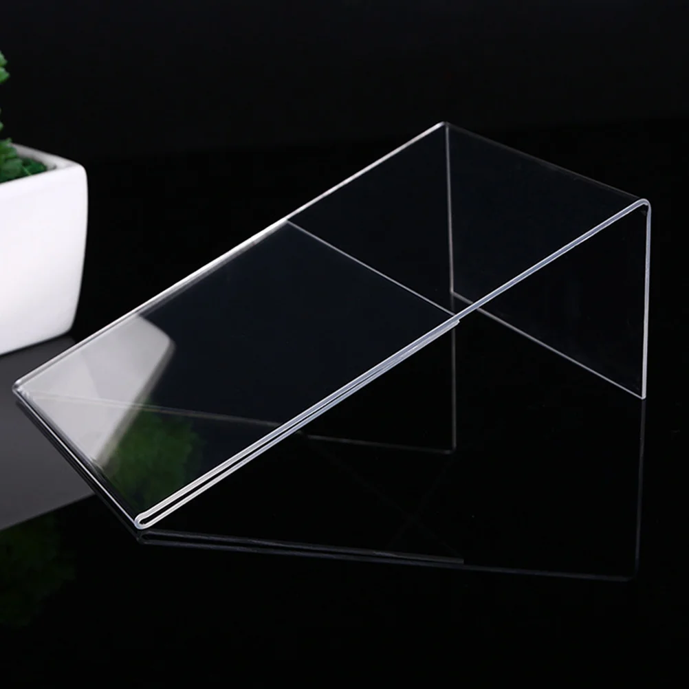 

12Pcs Clear Acrylic Table Number Holders Menu Display Stands Transparent Sign Holders for Weddings Events Exhibitions