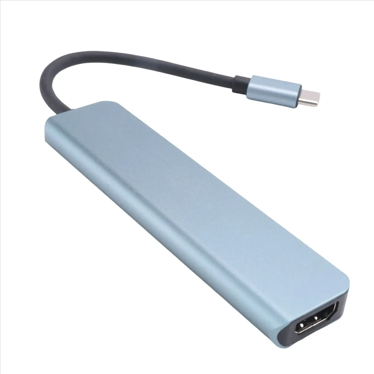 

MYdaY- 6 in 1 USB Type C Hub Adapter with 4K 30Hz HDMI-Compatible Multiport Card Reader USB3.0 TF PD Video Multi Ports Adapter