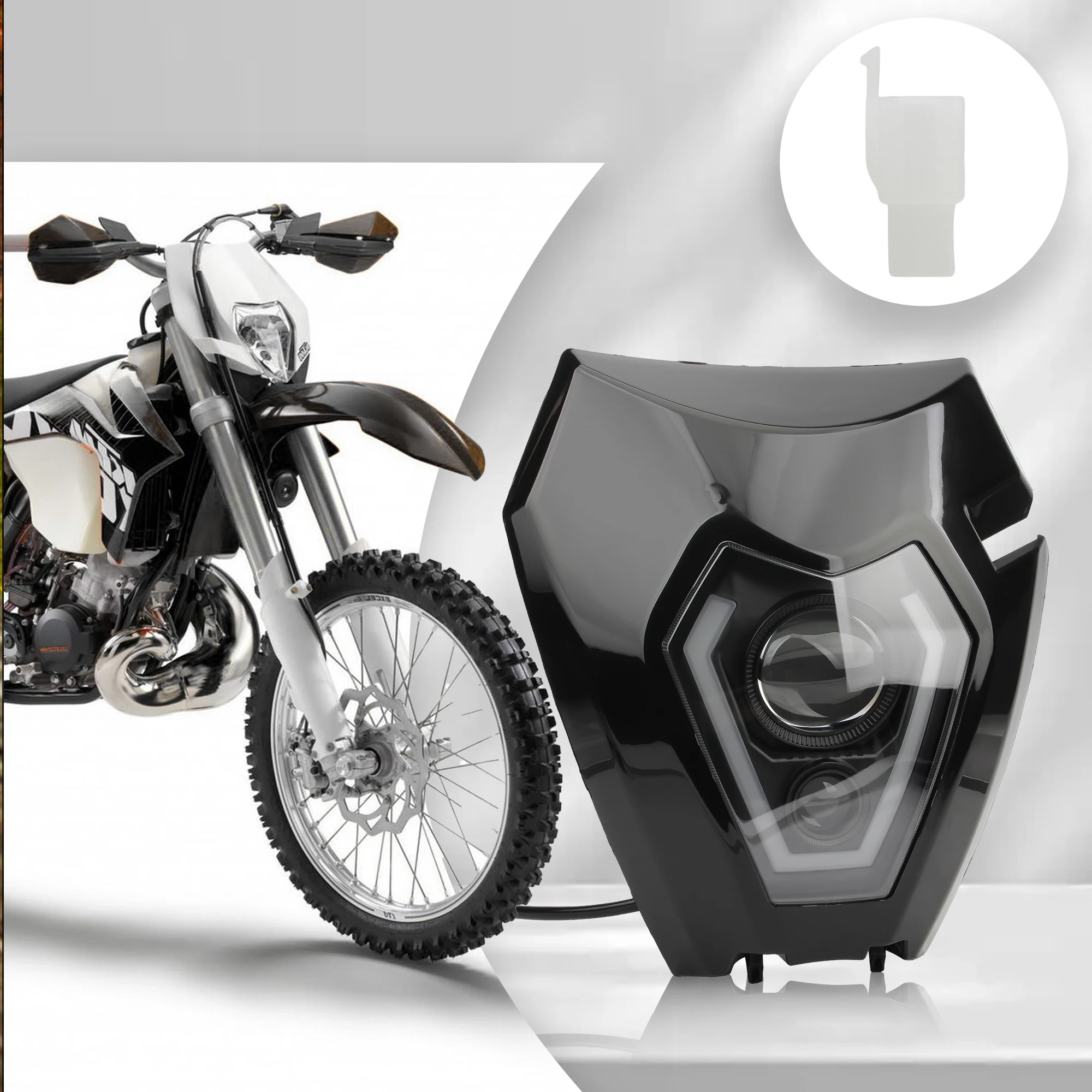 

Motorcycle LED Headlight Fairing For KTM EXC EXC-F 250 300 450 2008-2013 Motocross Supermoto Dirt Bike Accessories