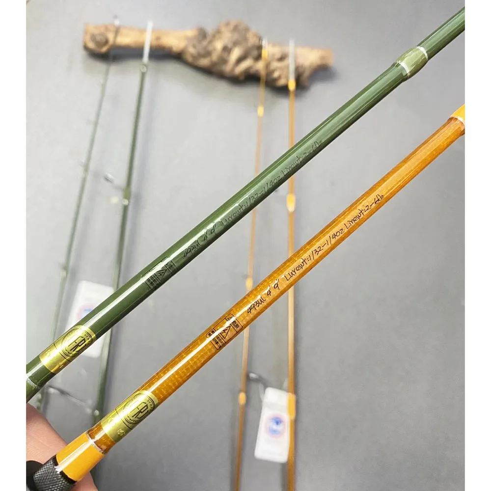 Rod Blank 1.47M Spinning Glassfiber Travel Trout Fishing Rod UL Power Solid Wood Reel Seat Fuji Guide 3A Cork Grip Fishing Rod view 3