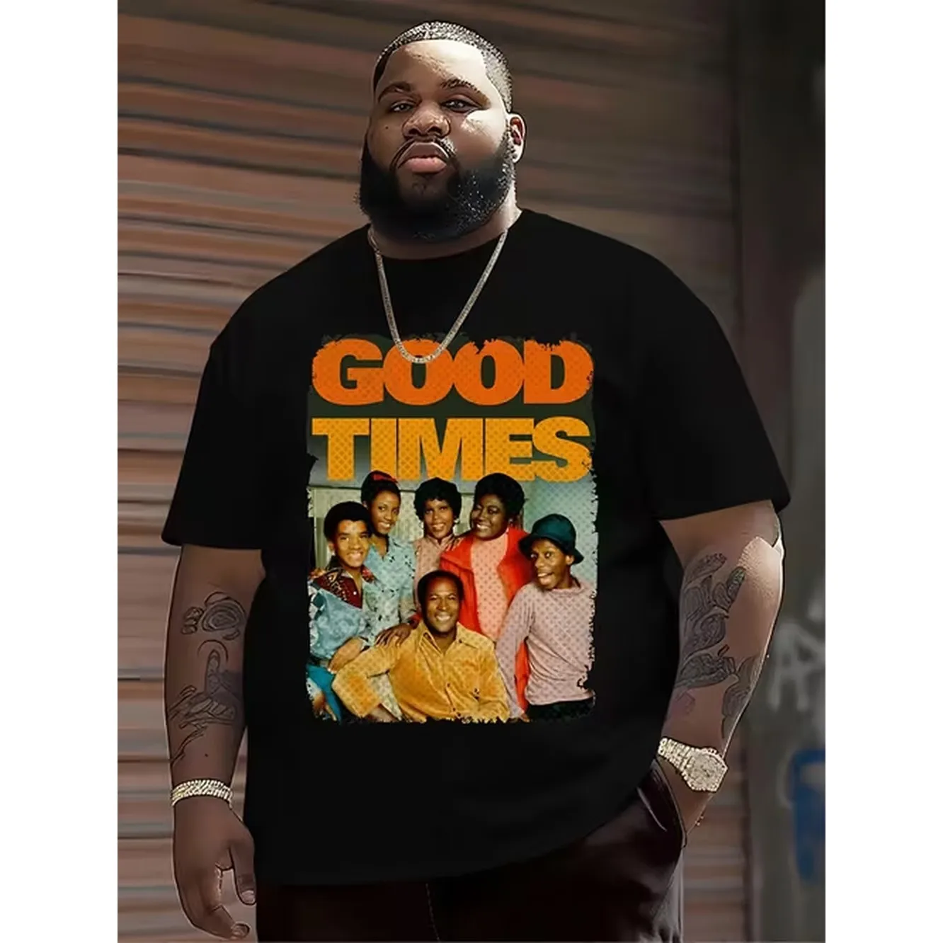 Teenagers Plus Size Retro Family Picture T Shirt Vibrant Orange And Yellow Text With Colorful Clothing Casual Summer Wear For Teenager For Teenager