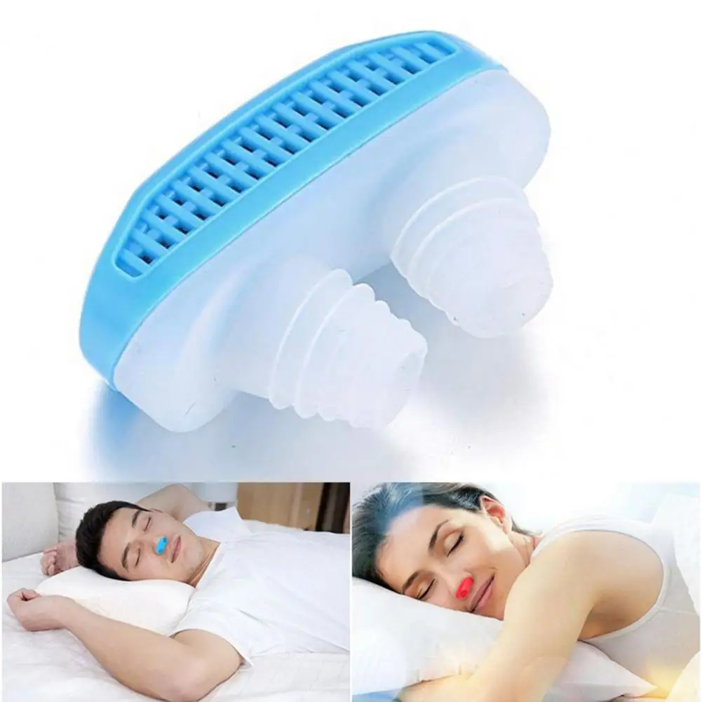 Nasal Plug for Snoring Anti-snoring Device Soft Silicone Nasal Plugs Nose Air Purifier Vents Snore Reduction for Comfortable