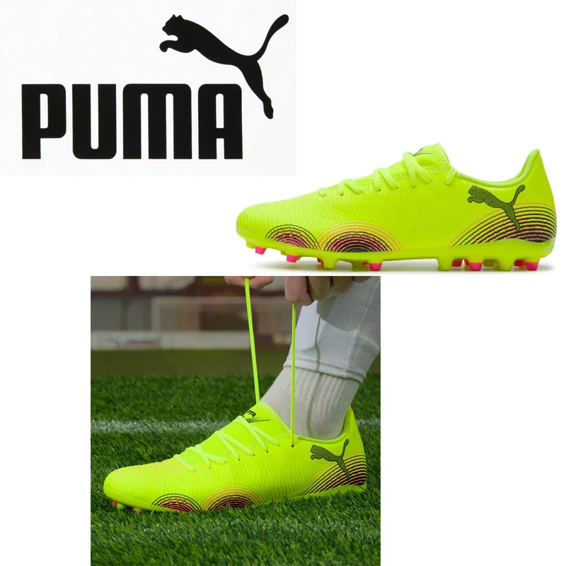 PUMA Mens MG Cleat Soccer Shoes 108376-03 Synthetic Leather Control Texture Football Boots