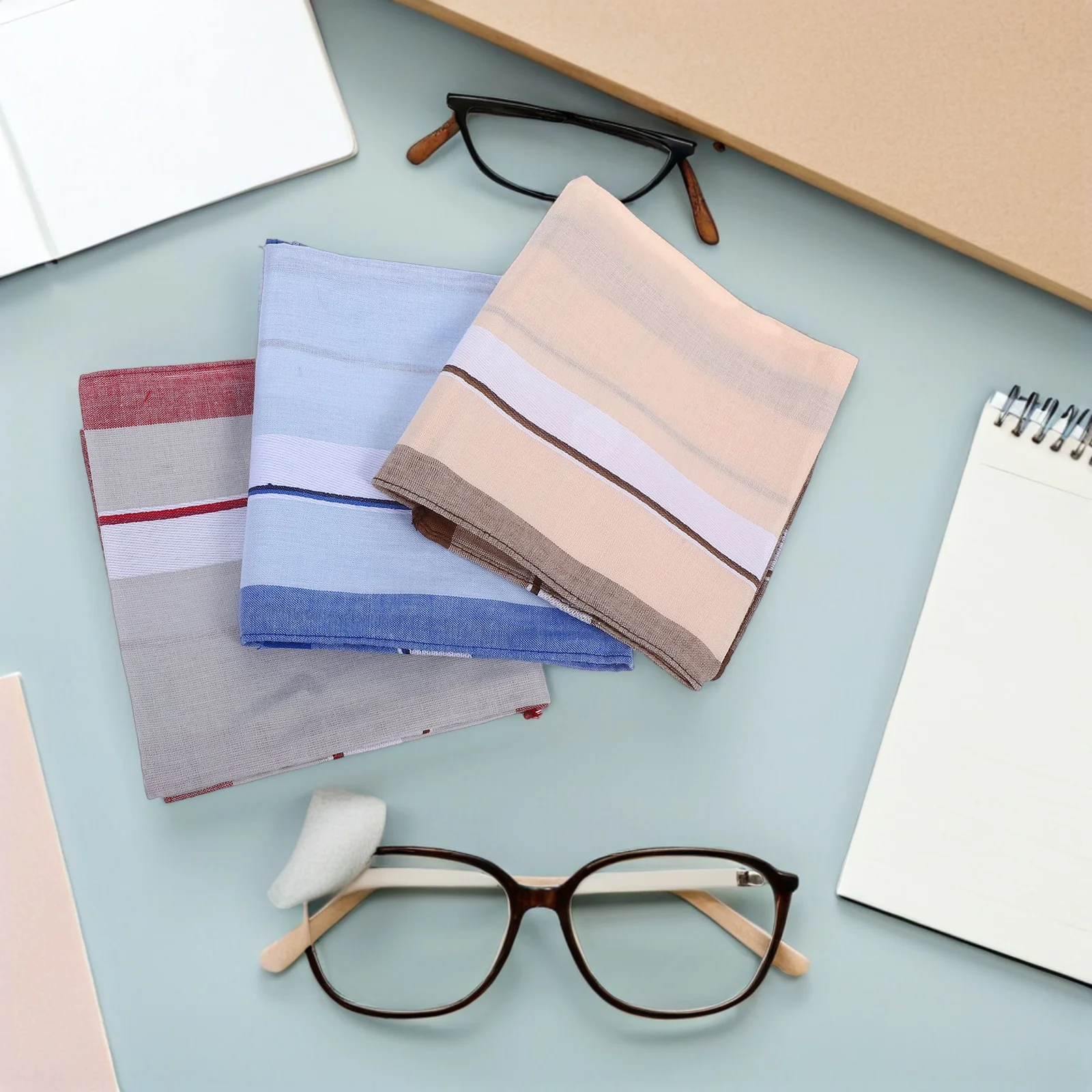 12 шт., мужской хлопковый носовой платок, мягкое впитывающее квадратное полотенце, легкое портативное для путешествий на открытом воздухе, идеальный подарок для него