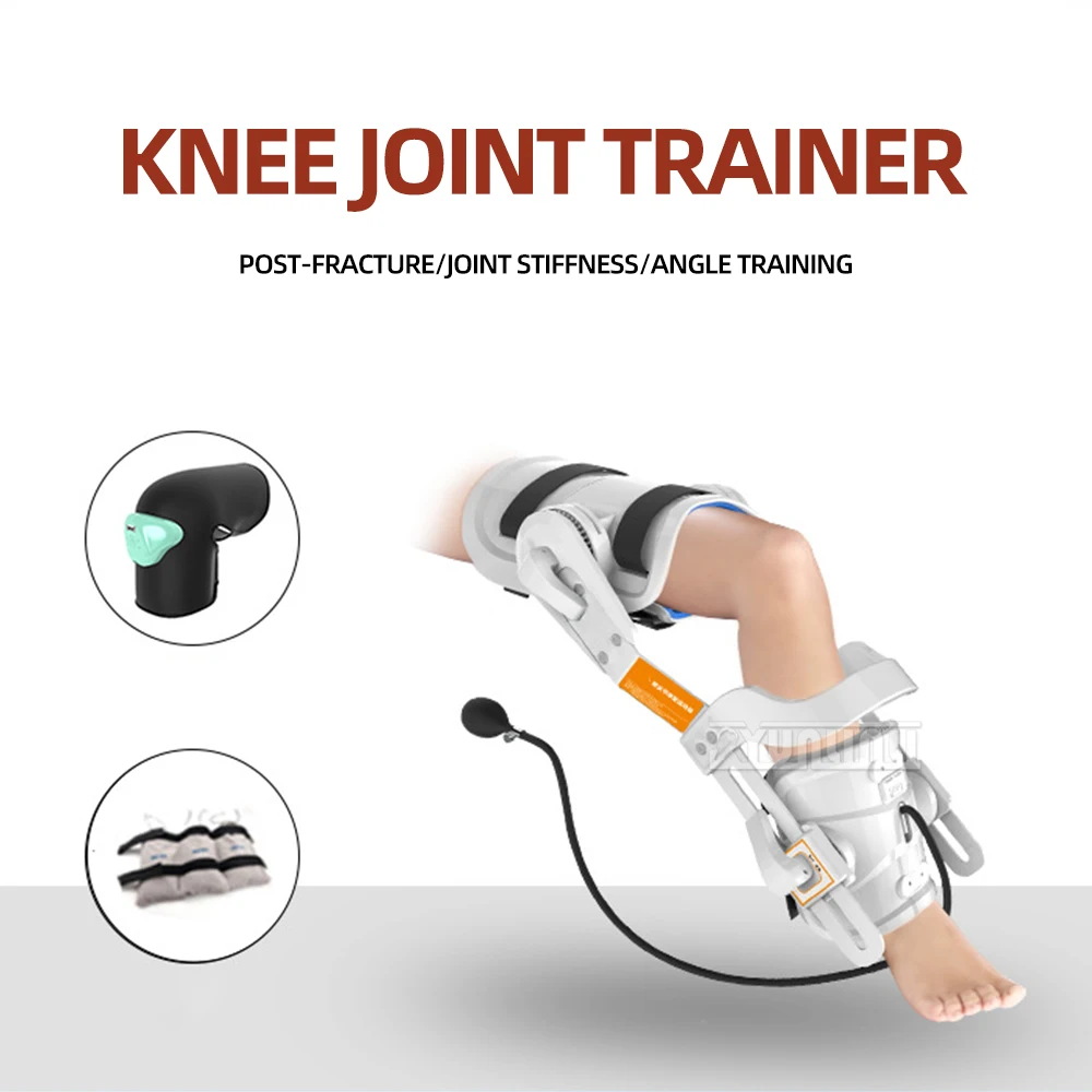 The Trainer Bends And Straightens At All Angles To Exercise Tendons And Stretch Legs For Rehabilitation