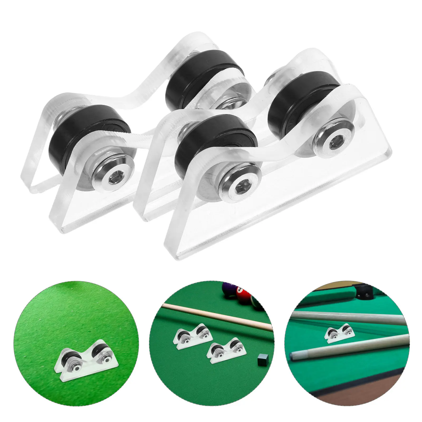 

4Pcs Pool Cue Straightness Checker Instant Feedback Portable Snooker Cue Inspection Tool Billiards Maintenance Accessories