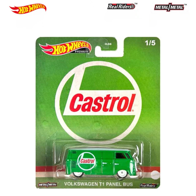 Original Hot Wheels Premium Car Entertainment Culture giocattolo per bambini per Boy Carro 1/64 Diecast Volkswagen Bus Datsun 620 Combat Medic