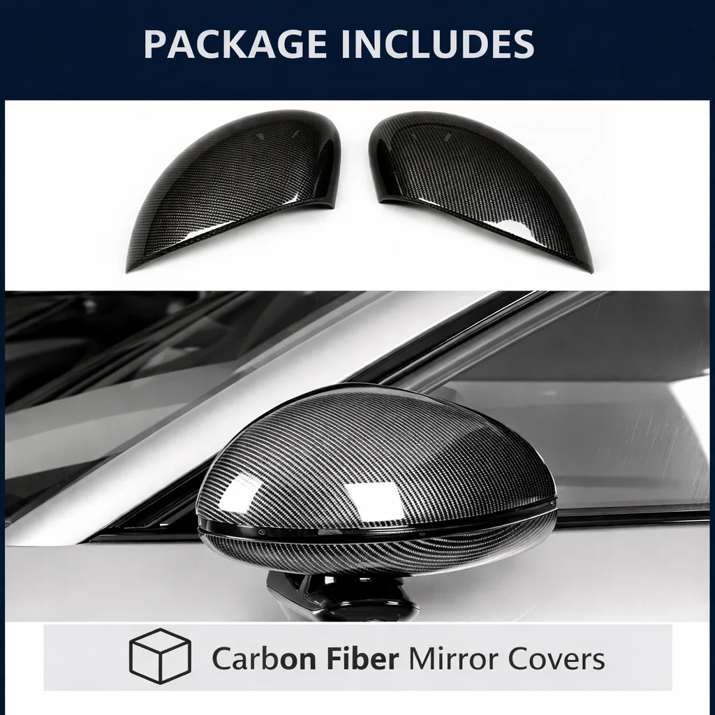 

Fit For Xiaomi YU7 Carbon Fiber Color Rearview Mirror Shell Reverse Mirror Protective Cover Easy Install Accessories