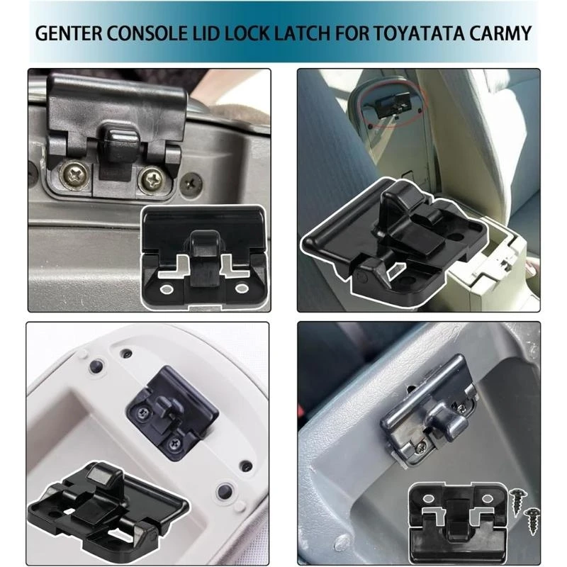 Vehicle Armrest Lid Lock Auto Decors Improvement Secure Armrest Cover Latches Easy Installation Suitable for Vehicles