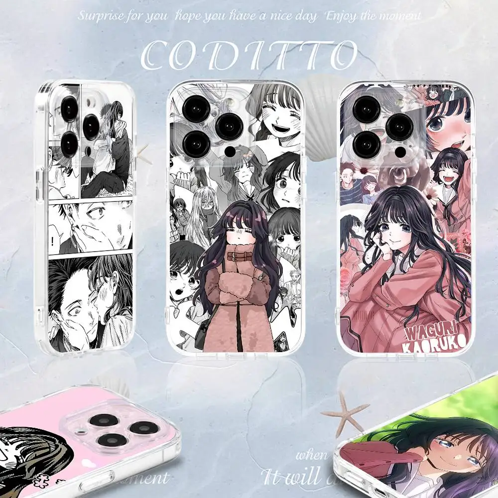 

Kaoru Hana Wa Rin To Saku Phone Case For iPhone 16,15,14,13,12,11 Pro,Max,Plus,X,XS,XR,SE4,E Mini Transparent Soft Cover