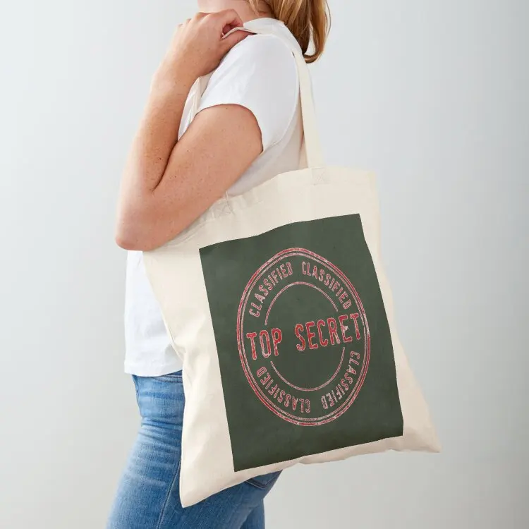 

Red Classified Top Secret Stamp Tote Bag Fabric bag Customizable tote bag Women's handbag Women's tote