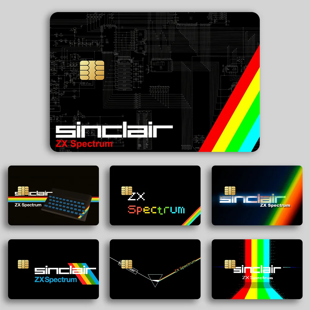 الرجعية سنكلير Zx الطيف بارد الأزياء خدش نمط ملصقات جديدة للماء الديكور غطاء بطاقة 4 قطع