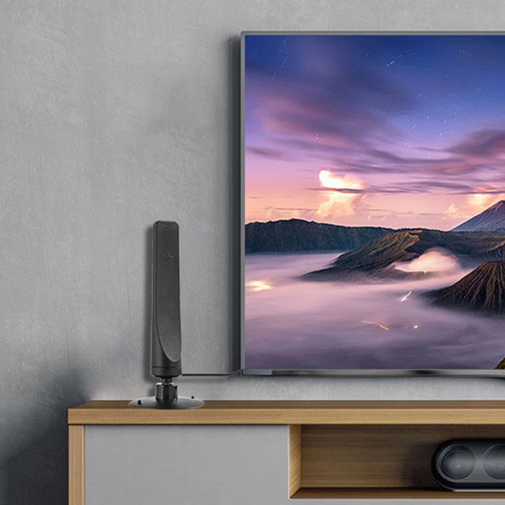 

12dBi 1080P ТВ-антенна HD-приемник 50 миль цифровой HDTV-усилитель Внутренняя антенна Крытый HDTV-приемник сигнала Усилитель