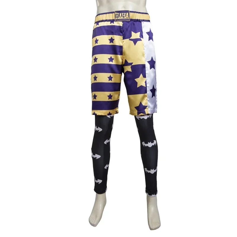 2025 New Gotham City The Joker Cosplay Costume Halloween Carnival The Clown Outfit With Purple Jacket Men Suit With Golden N ☆ ☆