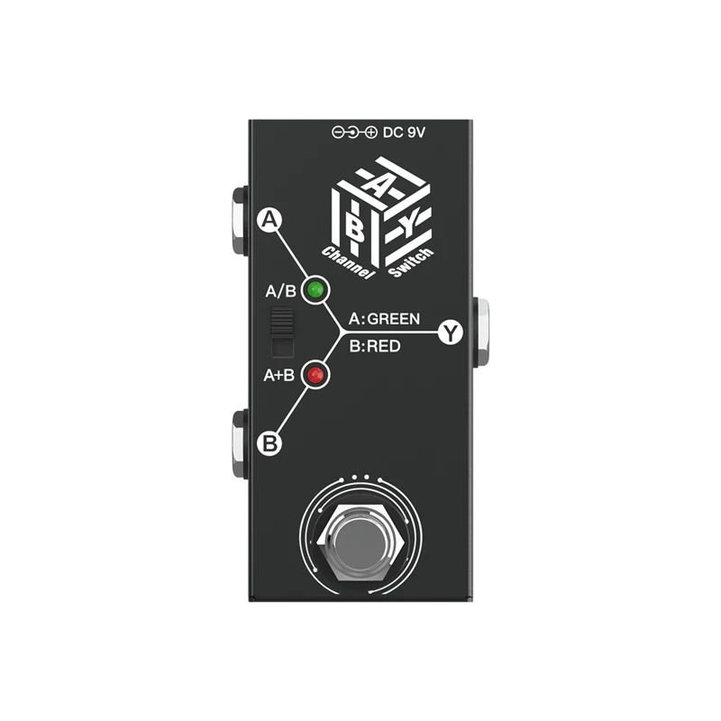 Guitar Pedals ABY Box Line Selector AB Switch Mini Effect Pedal Bidirectional Transmission Anti-slip Support A/B or A and B Mode