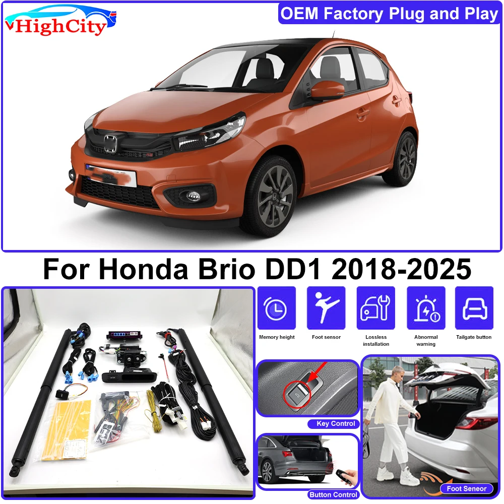 Highcity For Honda Brio DD1 2018-2025 OEM Lifting Kit Trunk Electric Tail Gate Lift Powered Tailgate Liftgate Automatic