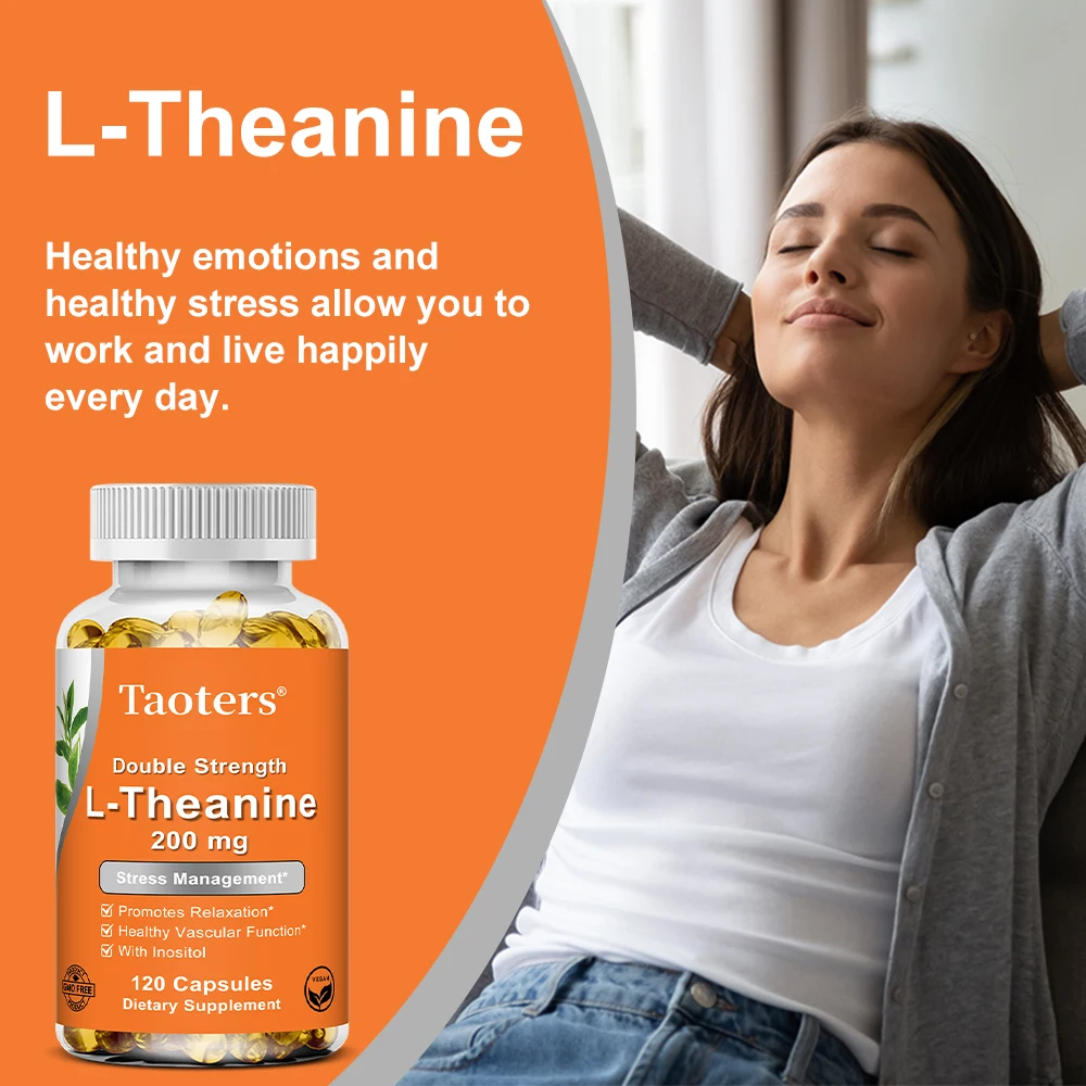 L-Theanine 200 ملجم، مع مكمل NAC ودعم المزاج - مضاد للأكسدة، يحسن جودة النوم، ويعزز الوظيفة المعرفية #2