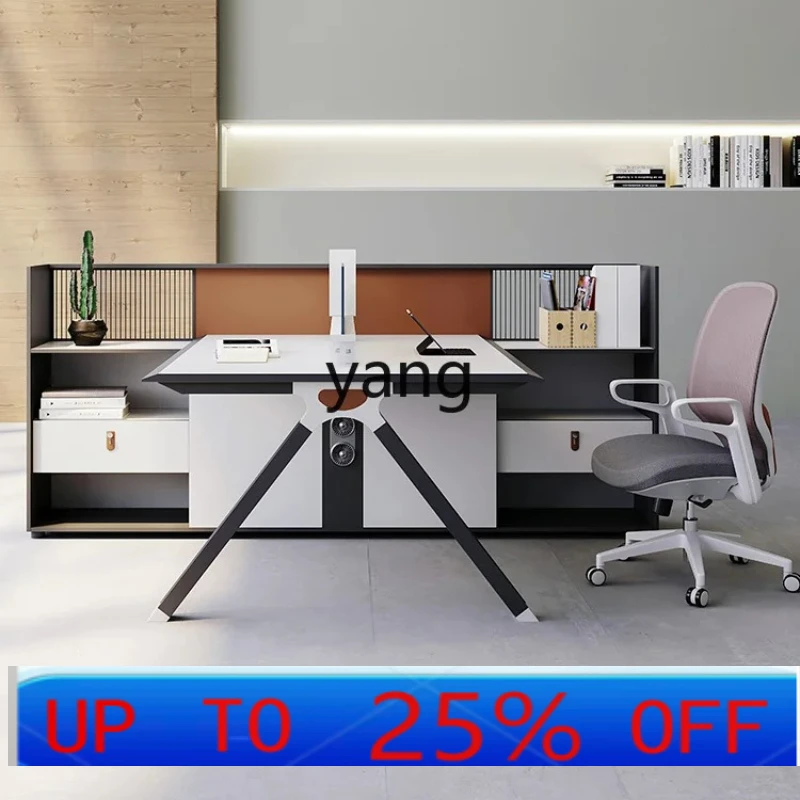 

LTT modern simple staff screen four-person partition clerk office desk and chair combination