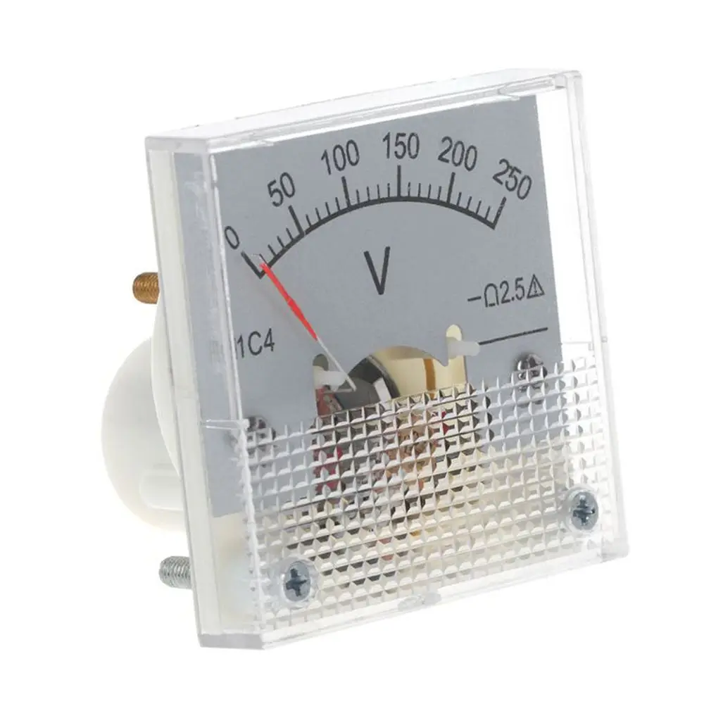 Pointer Type DC Voltmeter 91C4-V 0-5V 20V 30V 100V 150V 250V Voltage Meter Class 2.5 Accuracy Analog Mechanics Plate table Home