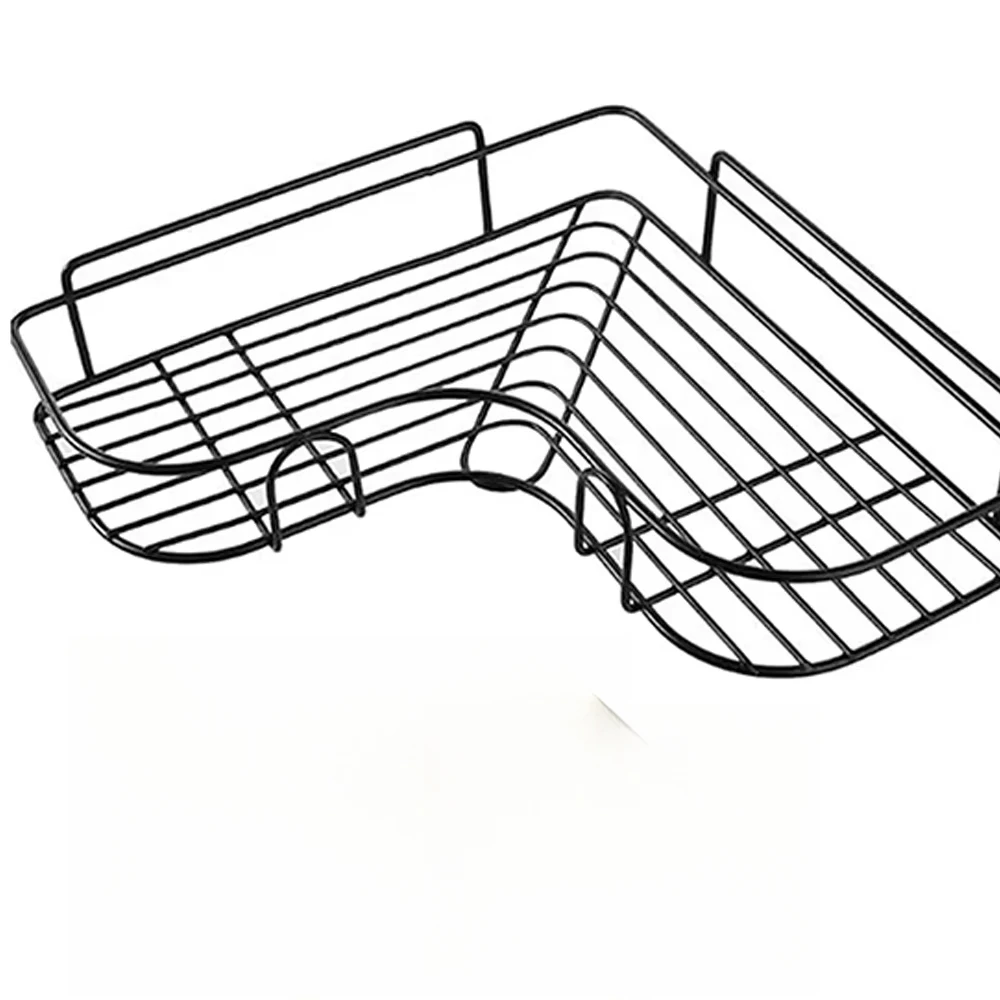 1PCS Non Perforated Bathroom, Bathroom, Triangle Shelf, Wall Mounted Toilet, Bathroom, Washbasin, Storage of Wall Supplies image 3