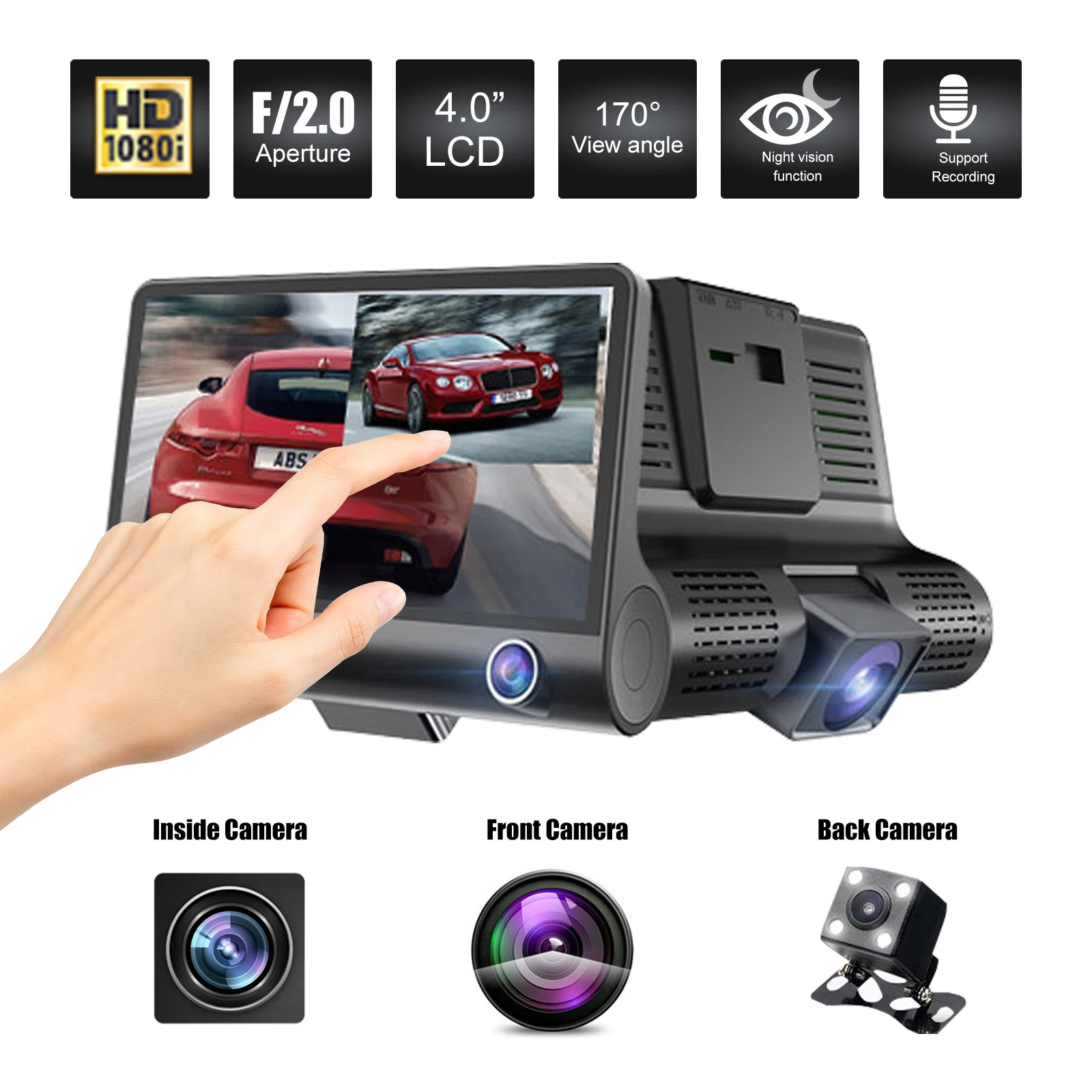 4 Inch Car Dvr Dash… - image
