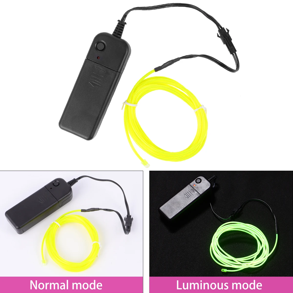 

2 M Glow Line Electroluminescent Wire Car EI Cable Glowing Strobing Dropshipping Light