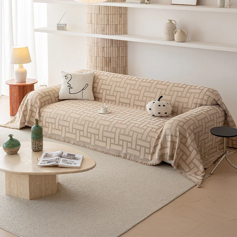 Nordic Chenille Sofa Towel Cover All Season Universal Sofa Throw Blankets Non Slip Kids Anti-dirty Recliner Armchair Covers