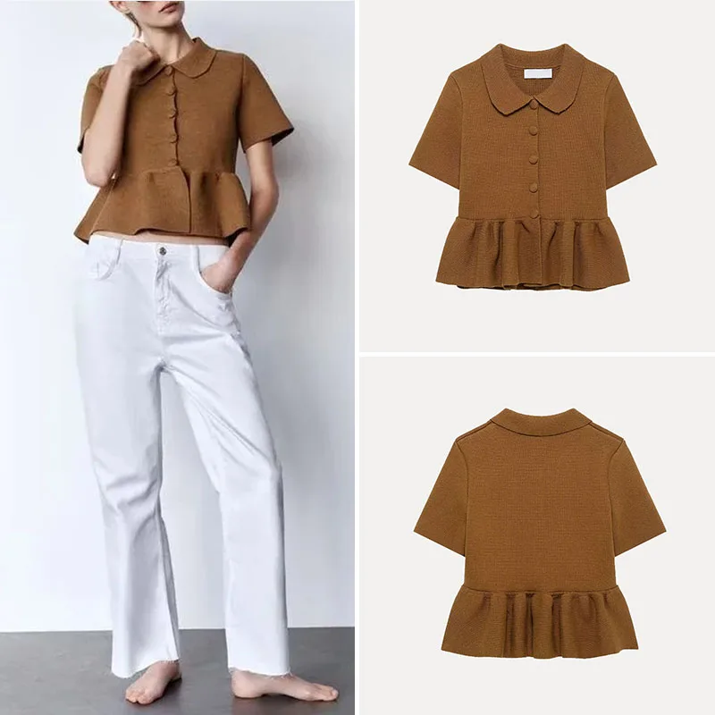 

Весенняя новинка, женская трикотажная юбка, пальто, нежный темперамент, свободная посадка, полиэфирное волокно 00% ор Све