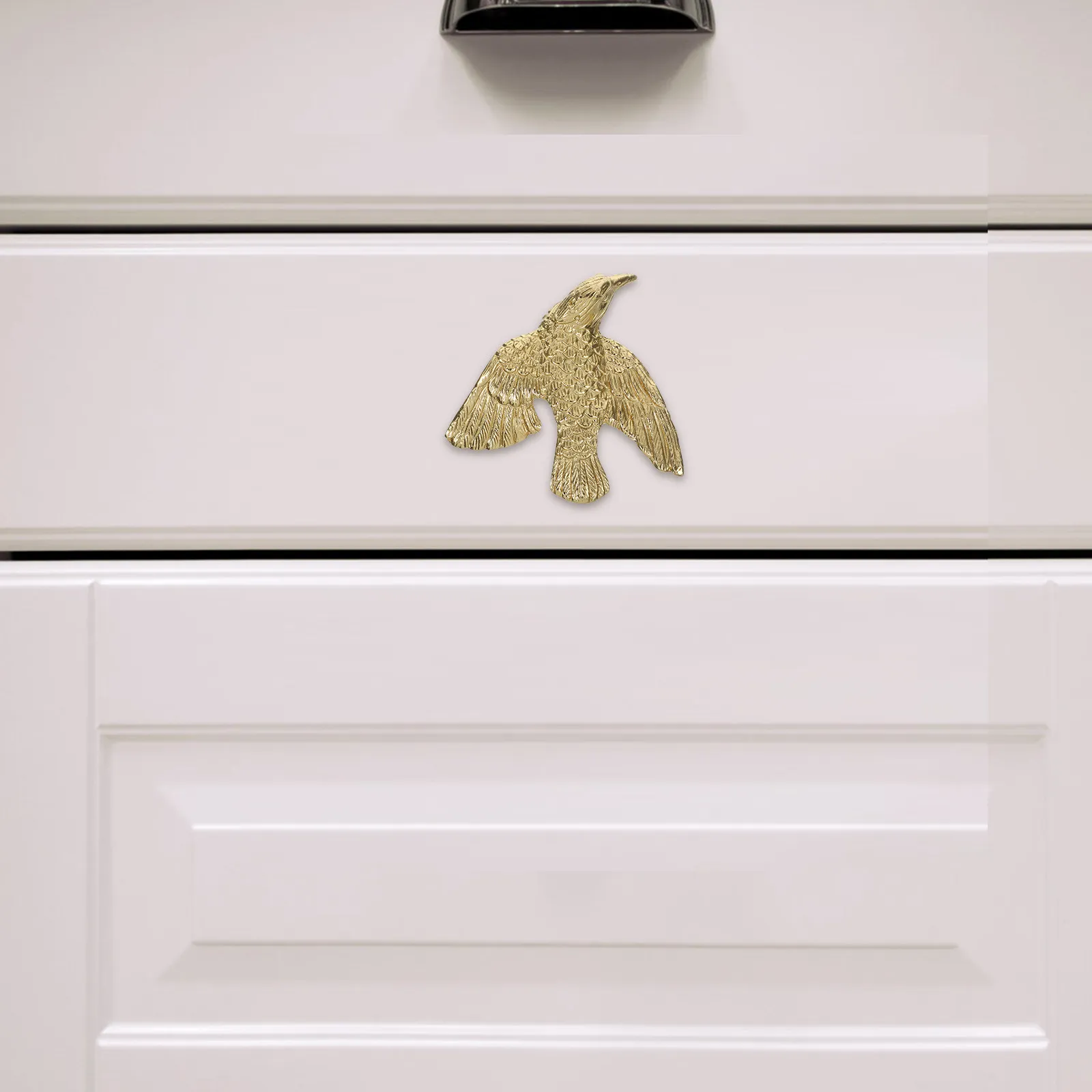 Bird Shaped Brass Drawer Knobs Vintage Cabinet Handles Dresser Pulls Furniture Decorative Hardware Asian Furniture