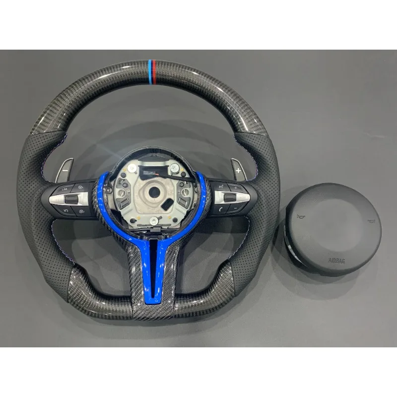 

Рулевое колесо из углеродного волокна для BMW Custom F30 F10 F32 E60 E46 E90 X5 E70 M3 M4 M5 M6 F90 F80 F82 F87