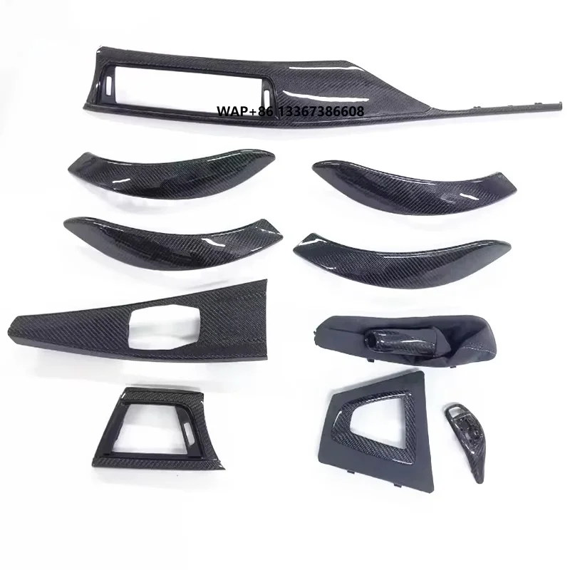 

10pcs Real Carbon Fiber Dashboard Replacement Interior Trim Kits Set