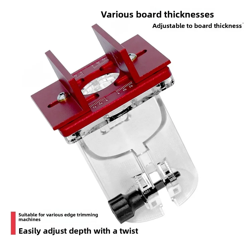 

Two-In-One Milling Tool Home Use Edge Trimmer Slottin Aluminum Alloy Woodworking Trimmer Slotting Bracket Invisible Connector