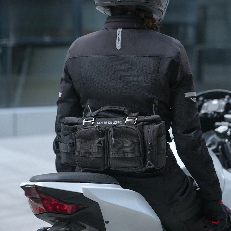 Motorcycle Waist Bag Multifunctional Waist Bag Waterproof Riding Bag Outdoor Backpack Gear Fanny Pack Travel Backpack Luggage