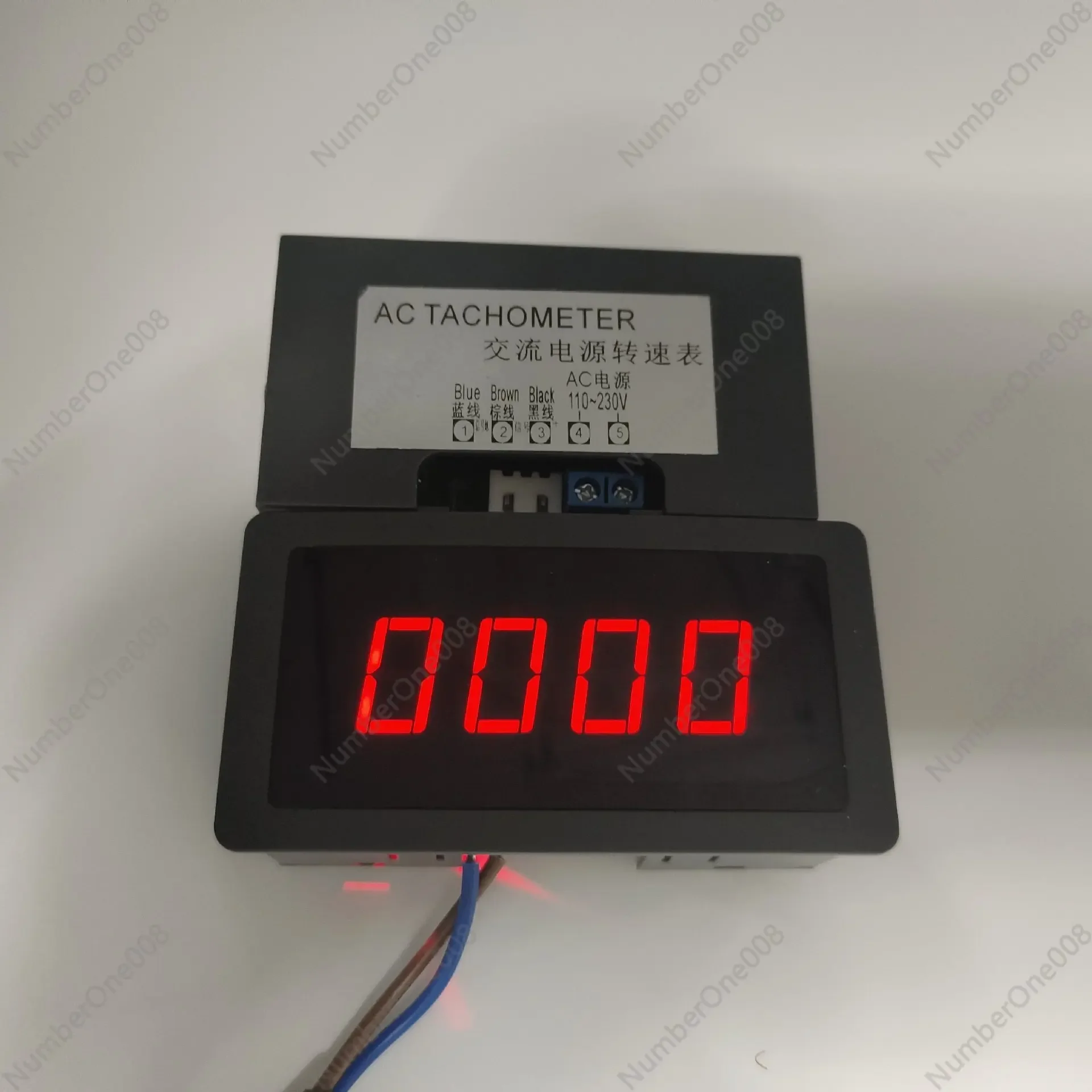 

Цифровой тахометр с датчиком Холла, высокоточный измеритель частоты вращения 220 В переменного тока, бесконтактный тестер скорости двигателя 5-99999 об/мин