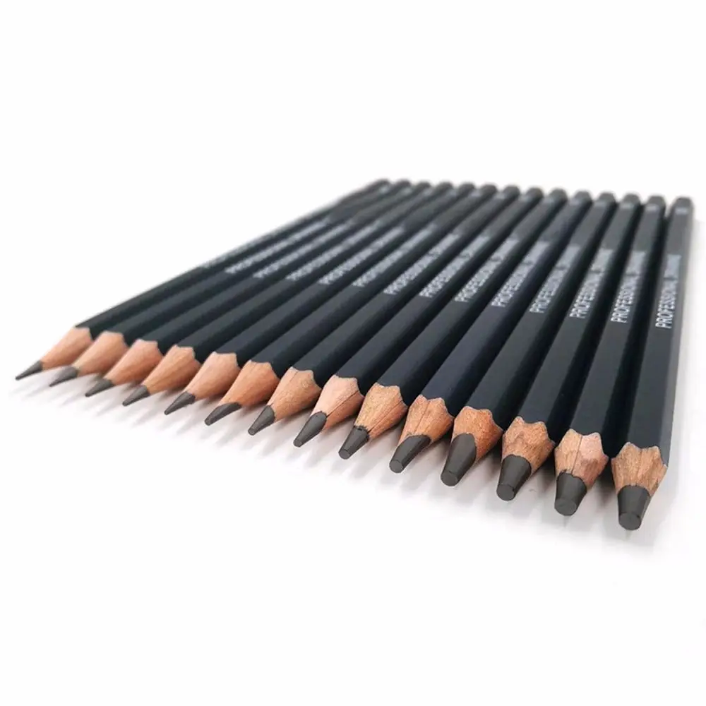 

14 pcs/set Wood For Exam 4B 5B 6B 10B 12B 1B Students HB 2B 6H 4H 2H 3B Painting Pencils Drawing Pencil Set Professional Sketch
