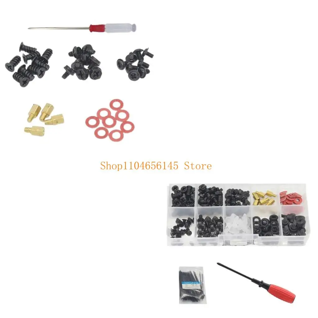 

5asd Computer Screws Motherboard Standoffs Assortment Set Computer Mounting Repair