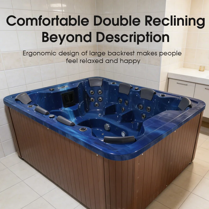 Large Size Spa Hot Tub Massage Bath Tub for 8 Peoples whirlpool Spa Tubs Outdoor Spa Jacuzzis view 2