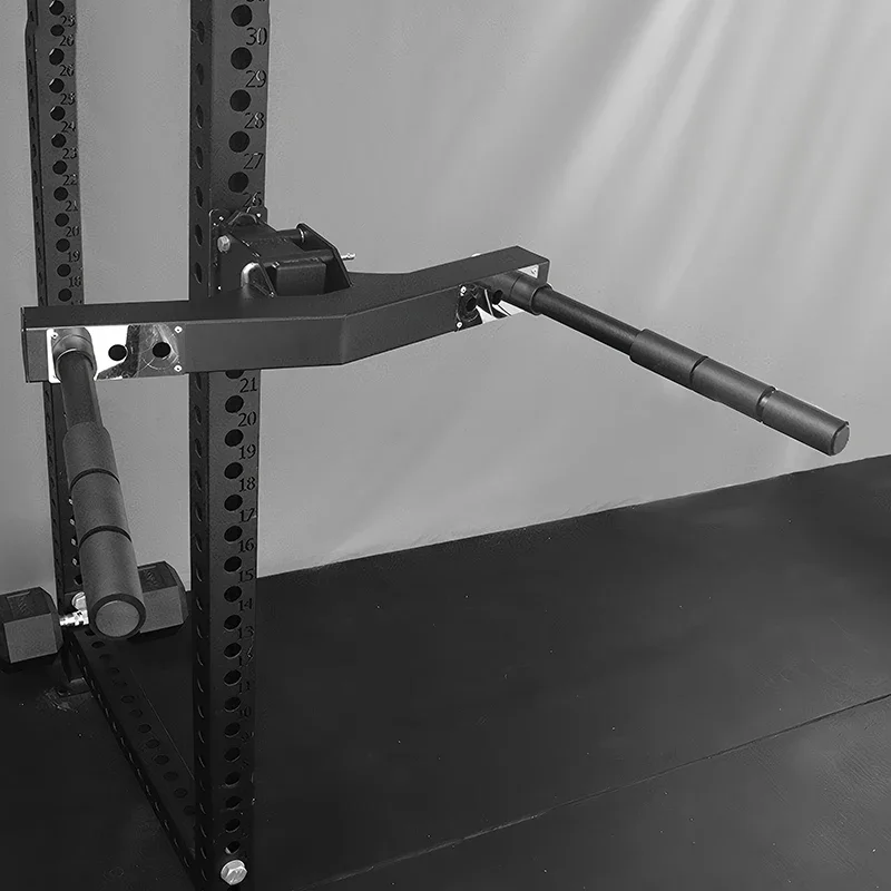 One-piece adjustable grip distance 90 degrees folding household parallel bars fitness equipment squat rack accessories