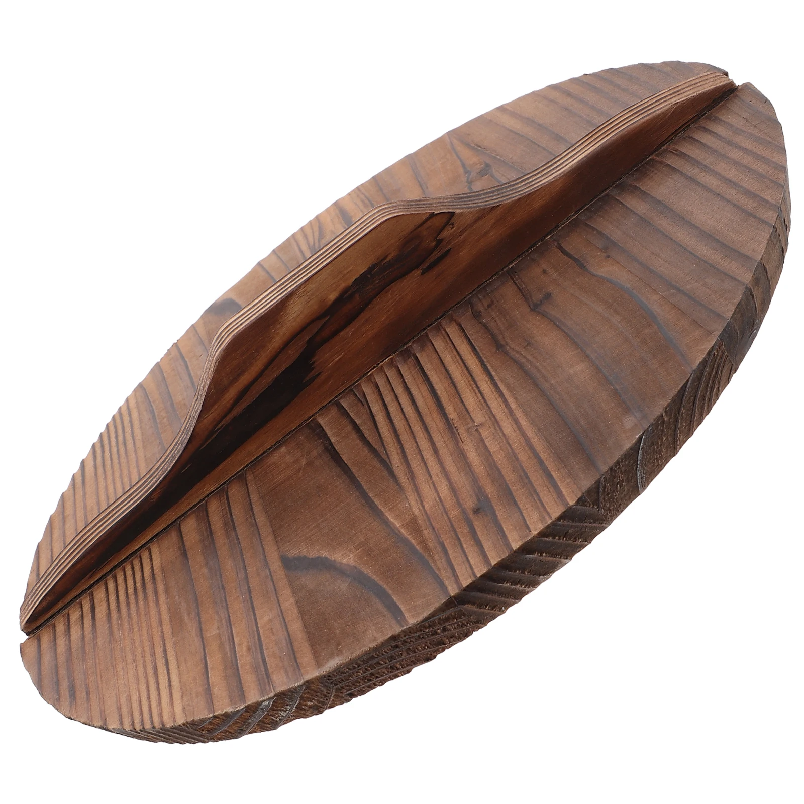 

Natural Wood Wok Lid Anti-Overflow Pot Cover with Large Handle for Easy Lifting Heat Insulation Anti-Scalding Splash Protection