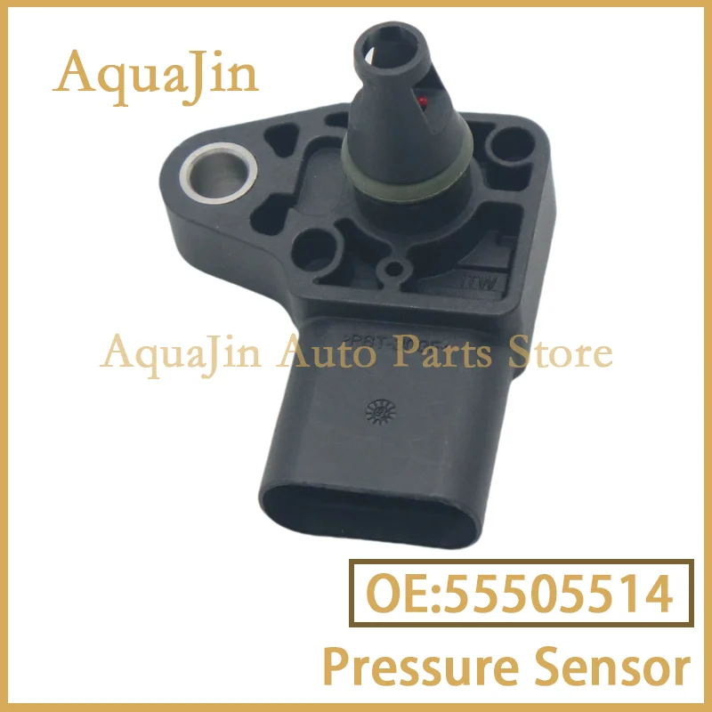 

55505514 Датчик карты Датчик давления впускного воздуха для Chevrolet Silverado 1500 GMC Sierra 1500 3.0L 2020 Cadillac CT6 Подходит для автомобилей OEM