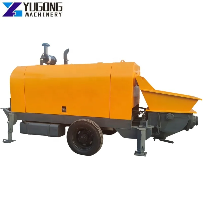 YG Concrete Pump Machine Small Pumpcrete Diesel Engine Concrete Trailer Pumps for Sale