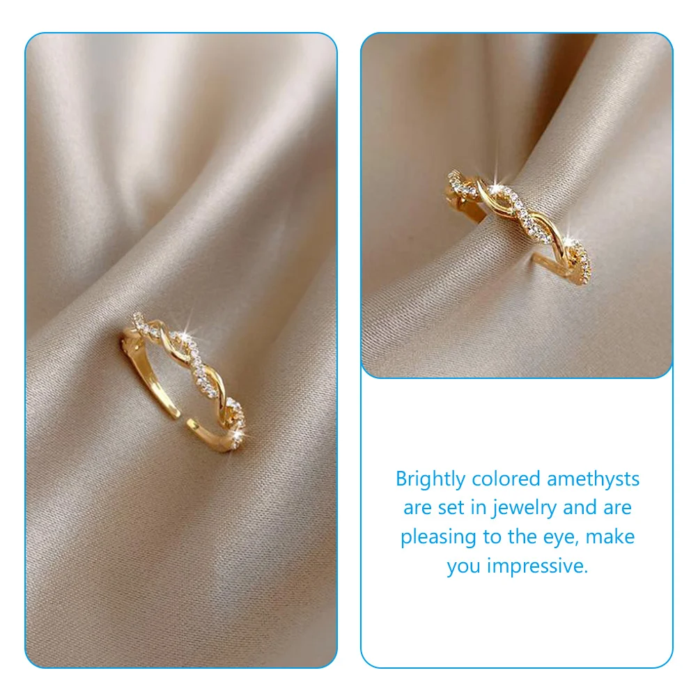 

Copper Braid for Teen Girls Silver Open Women Bands Weaving Aesthetic